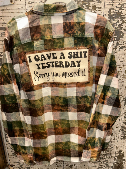 Gave A Shit- Flannel