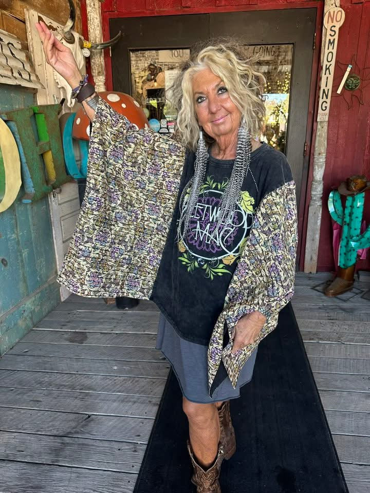 Fleetwood Mac poncho top