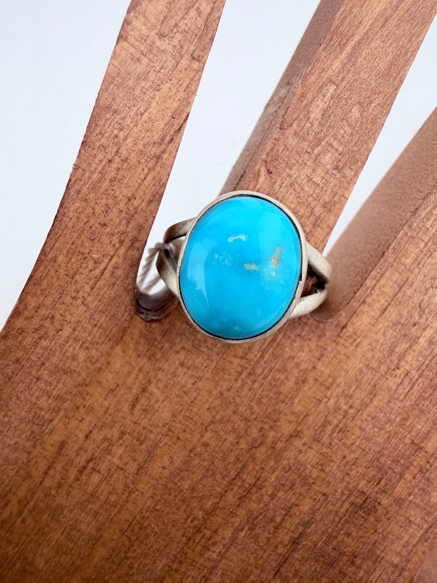 Sterling Silver Turquoise Oblong Ring