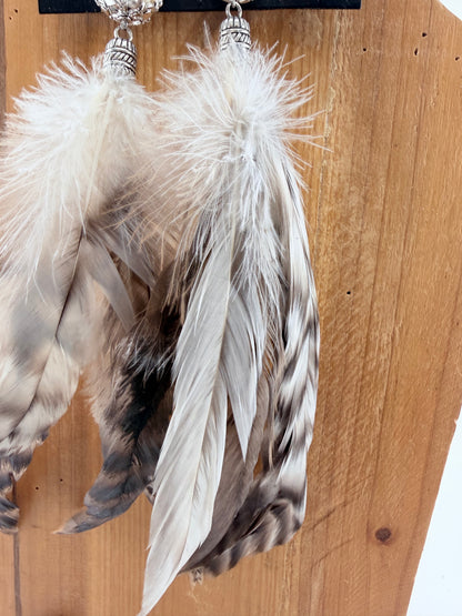 Pearl Feather Earrings FINAL SALE
