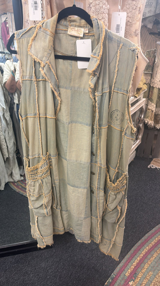 Denim Patchwork Duster