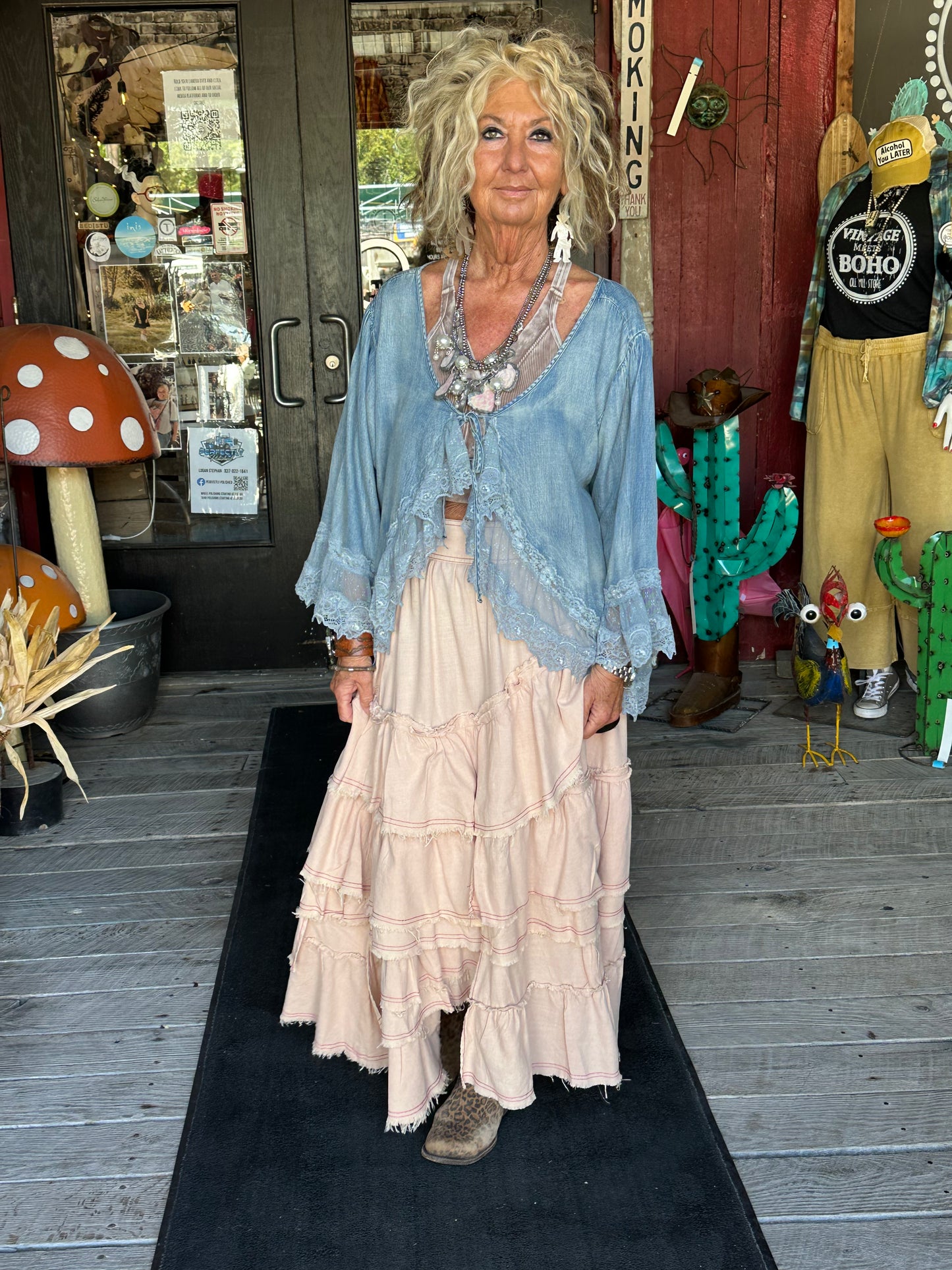 Tiered Long Skirt
