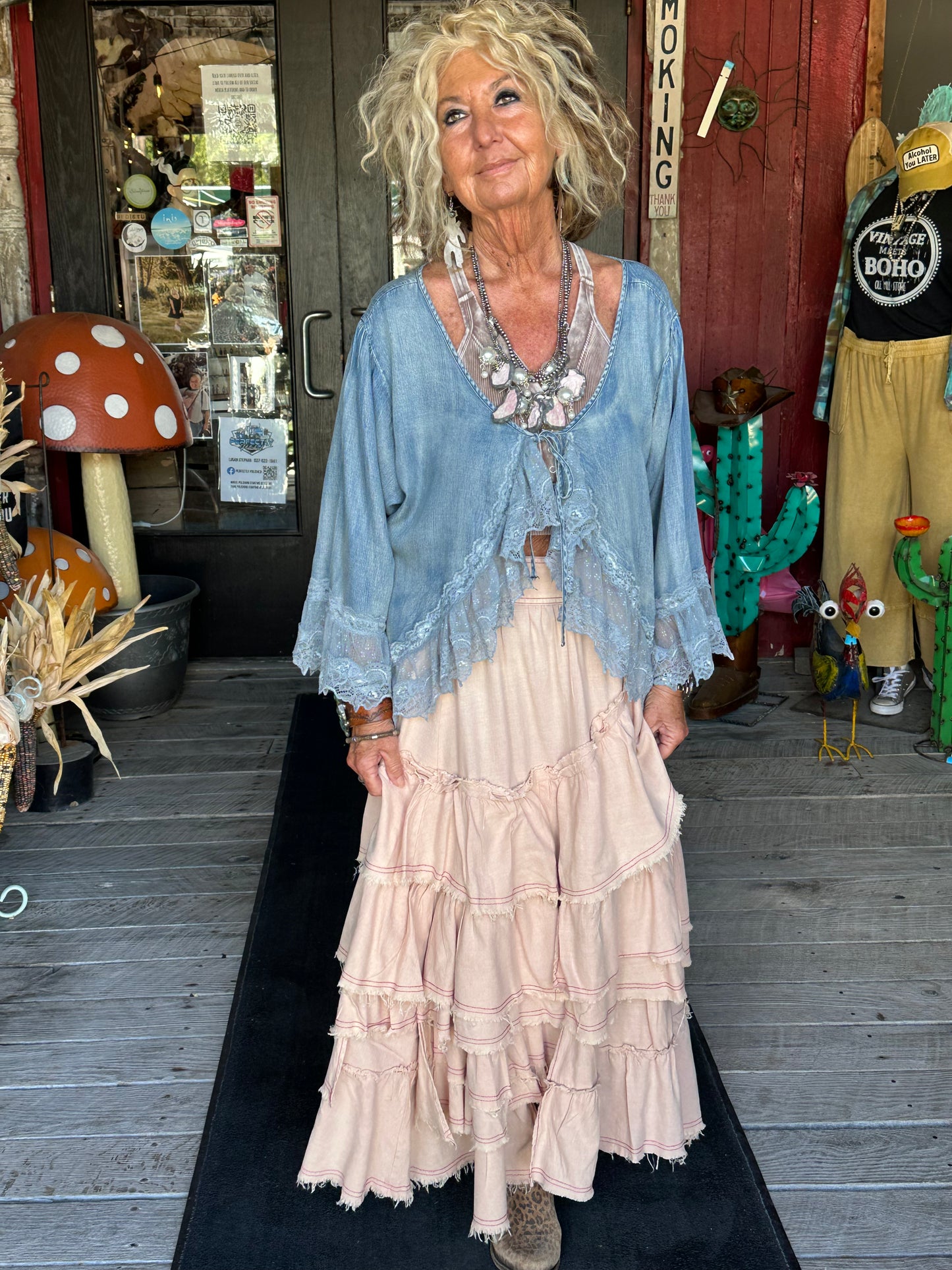Tiered Long Skirt