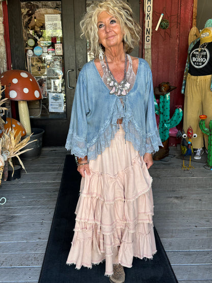 Tiered Long Skirt