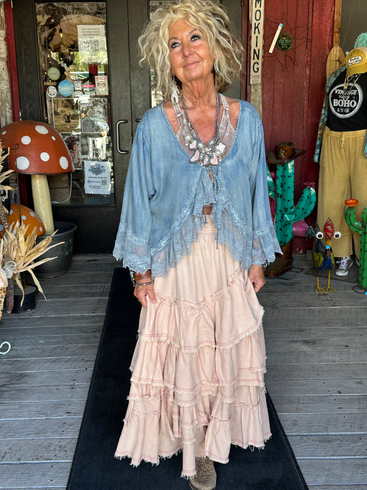 Tiered Long Skirt