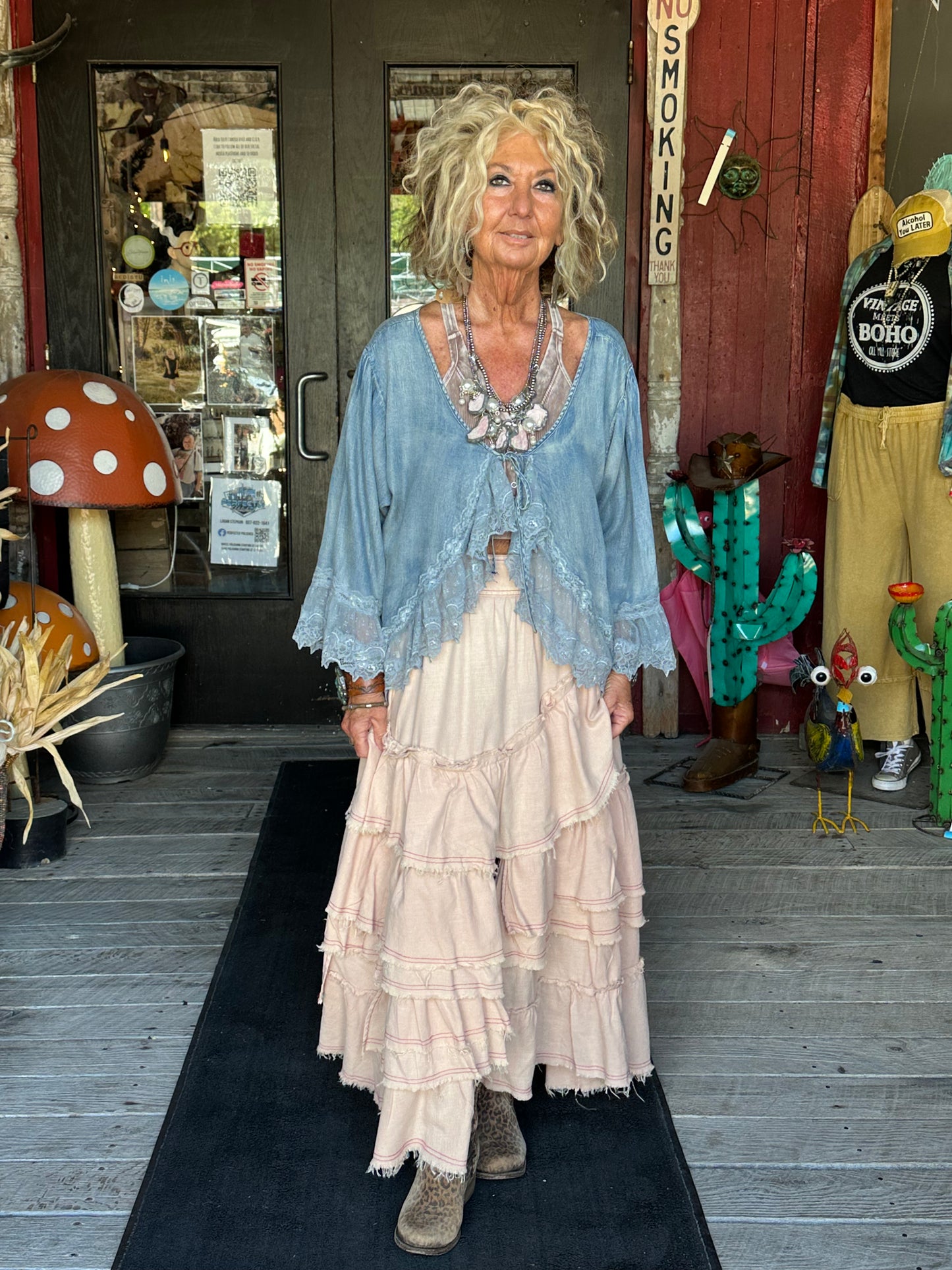 Tiered Long Skirt
