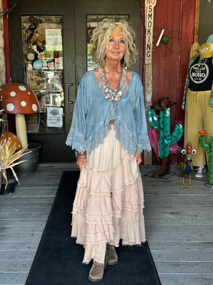 Tiered Long Skirt