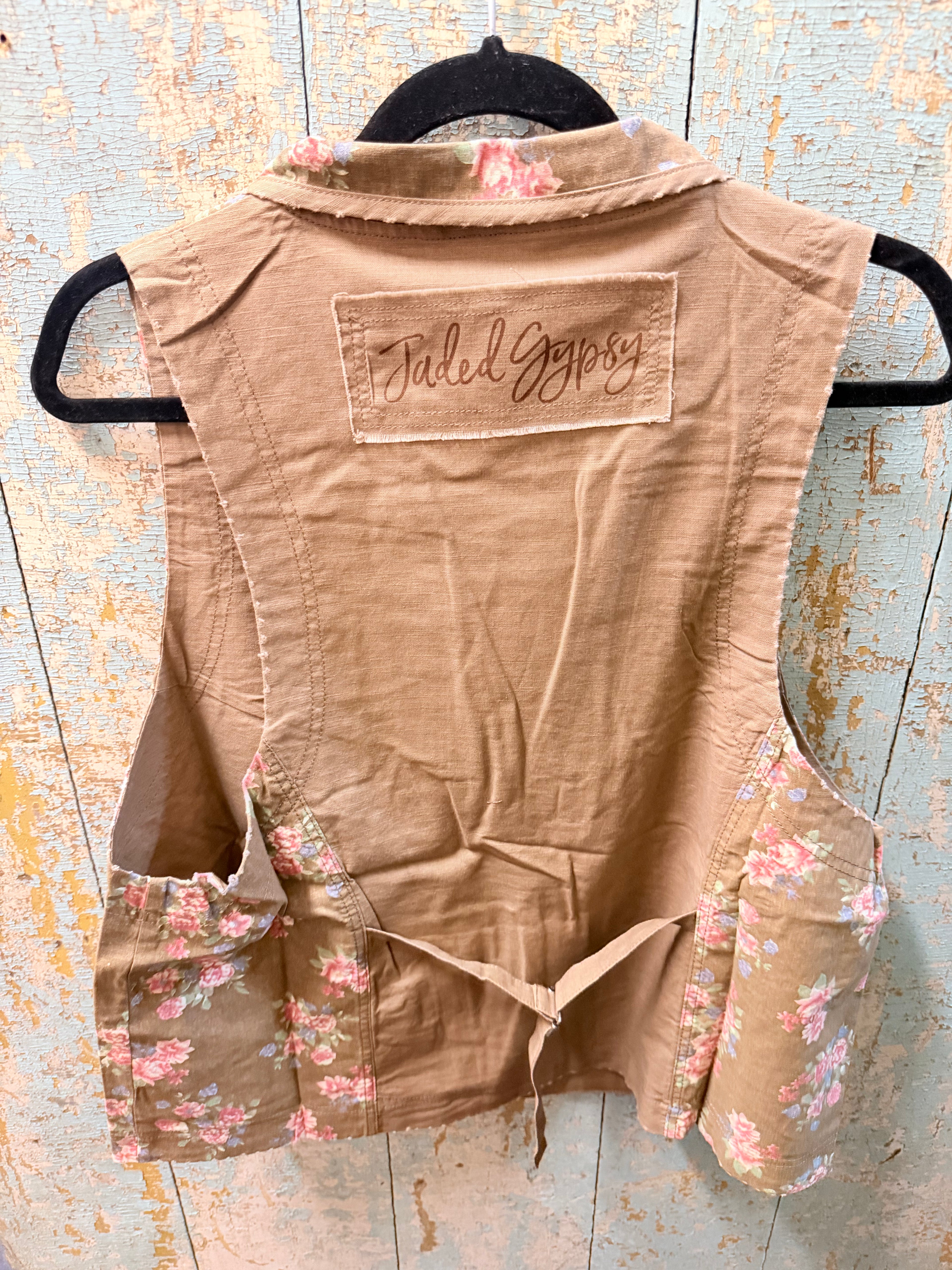 Spellbound Vest - Chocolate Floral