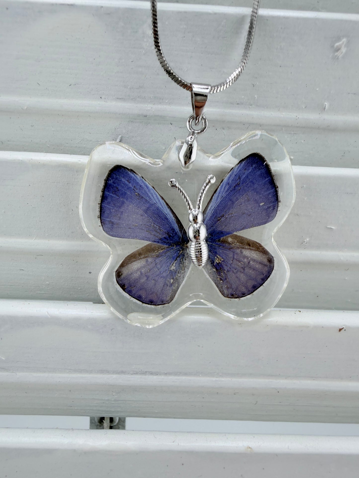 Butterfly Necklace - Purple Emporer
