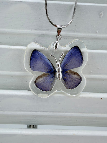 Butterfly Necklace - Purple Emporer