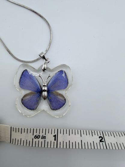 Butterfly Necklace - Purple Emporer