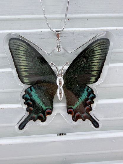 Butterfly Necklace - Alpine Black Swallowtail