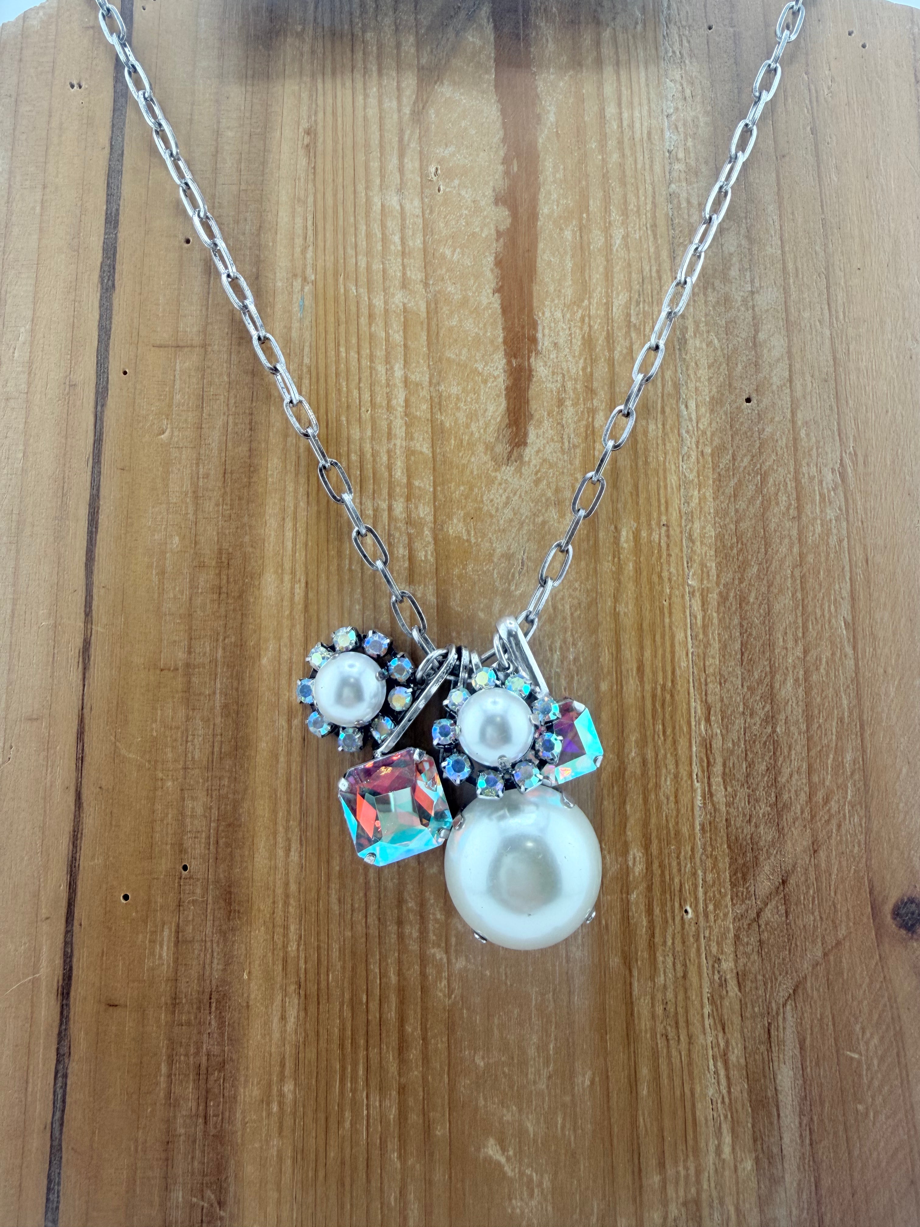 Dazzle Me Necklace Pearl FINAL SALE