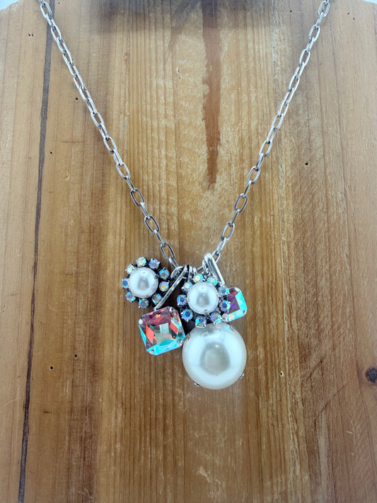 Dazzle Me Necklace Pearl FINAL SALE