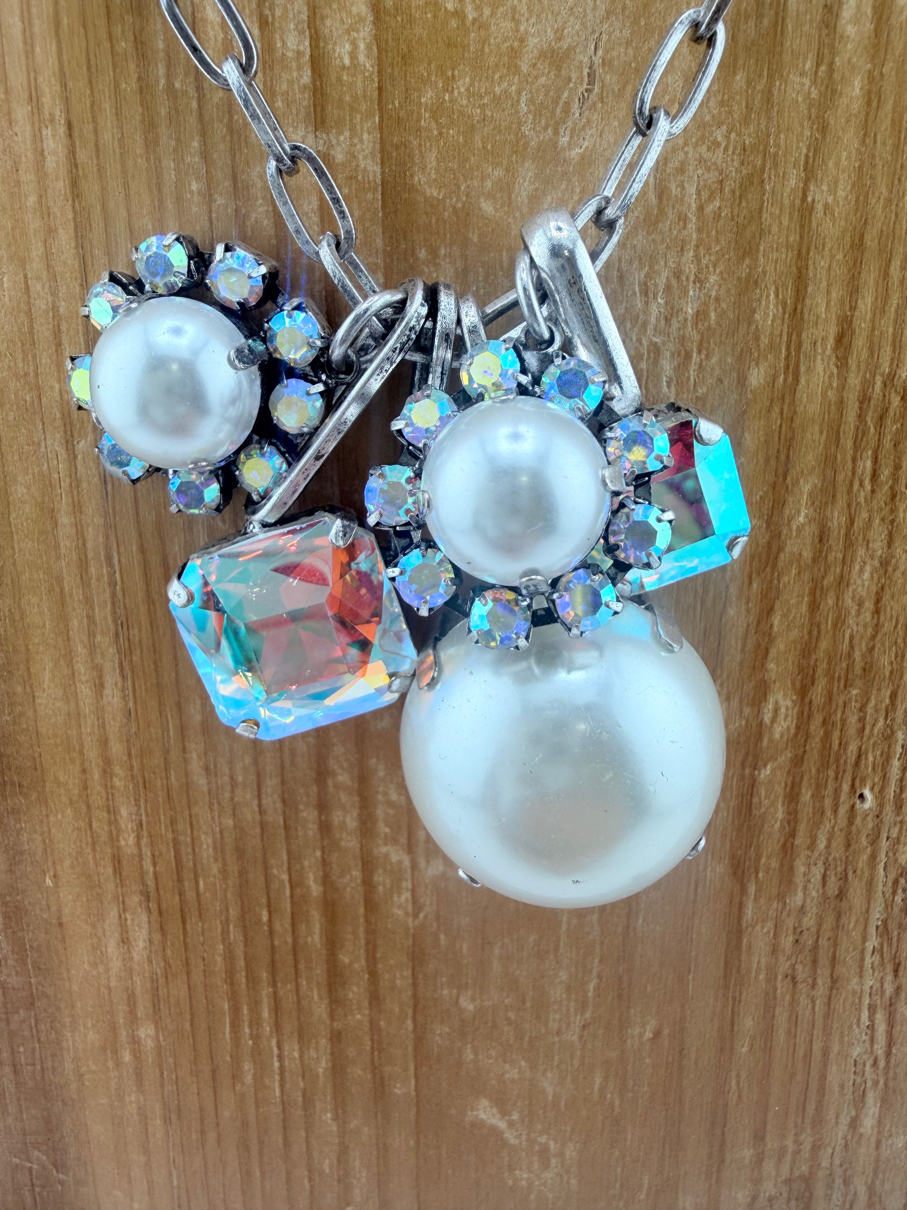 Dazzle Me Necklace Pearl FINAL SALE