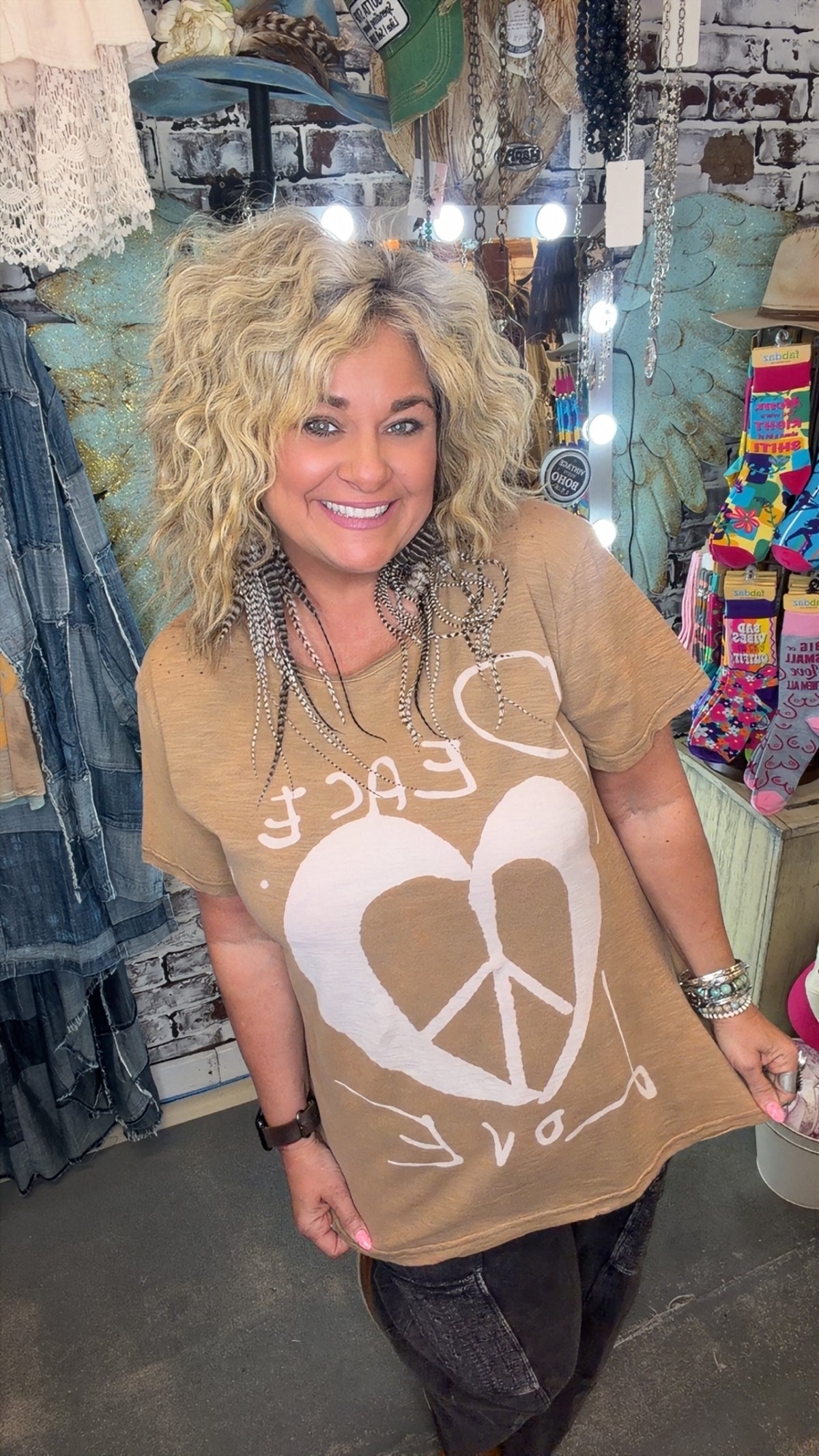 Moon Dance Tee - Peace & Love