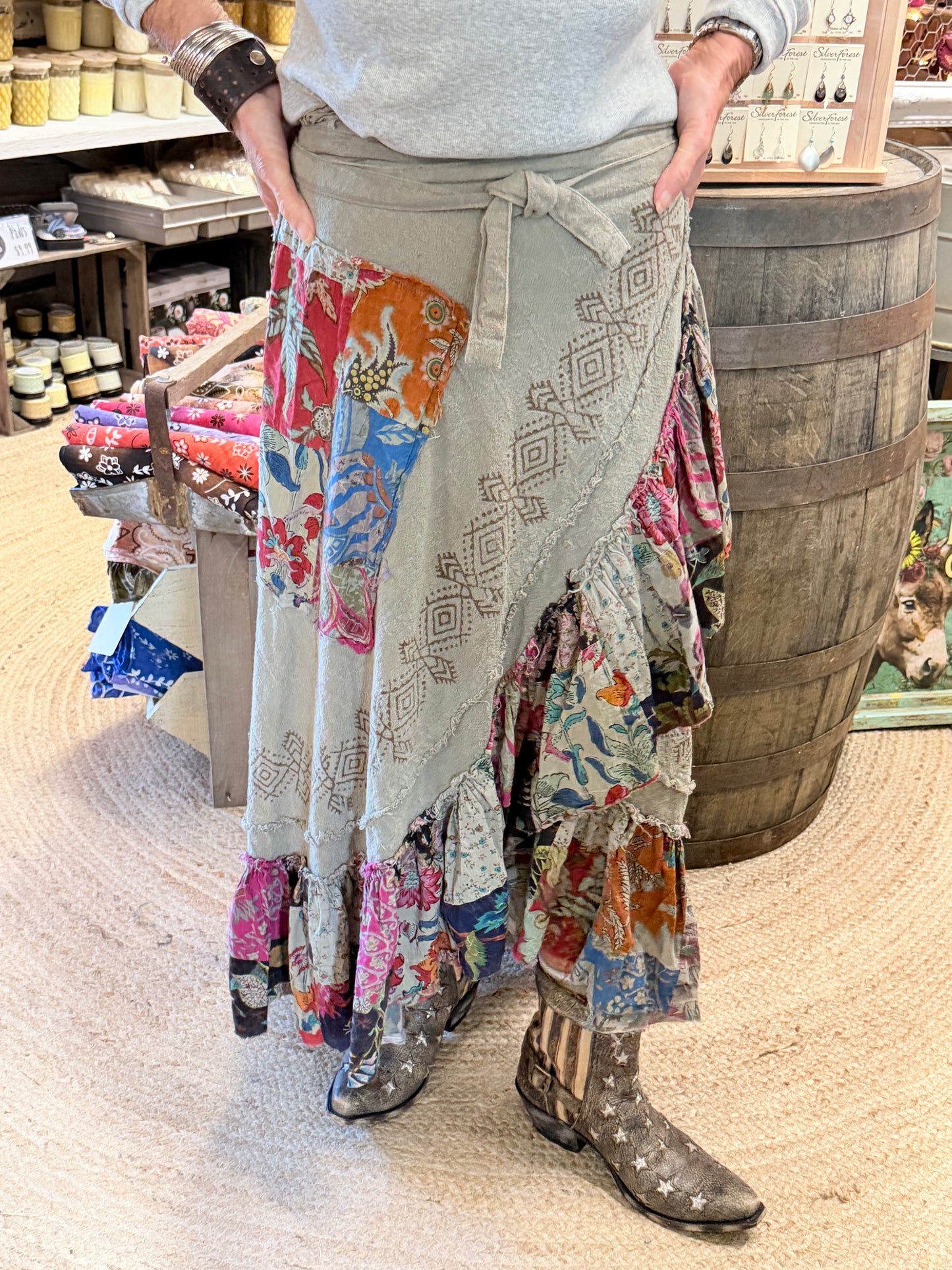 Wonder Patch  Wrap Skirt