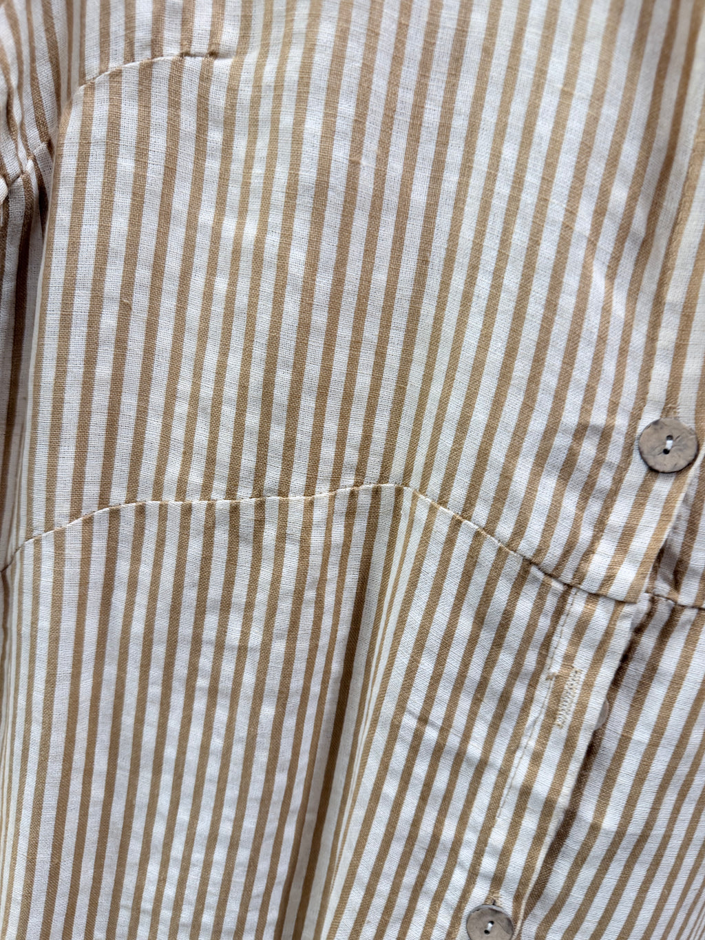 Striped Button up Dress