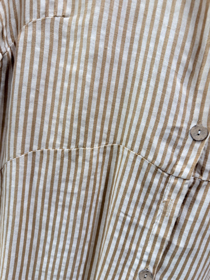 Striped Button up Dress