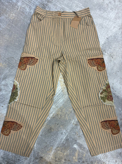 Butterfly Striped Pants