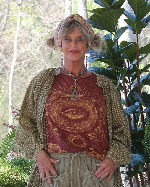 Moon Dance Tee - Wine Evil Eye