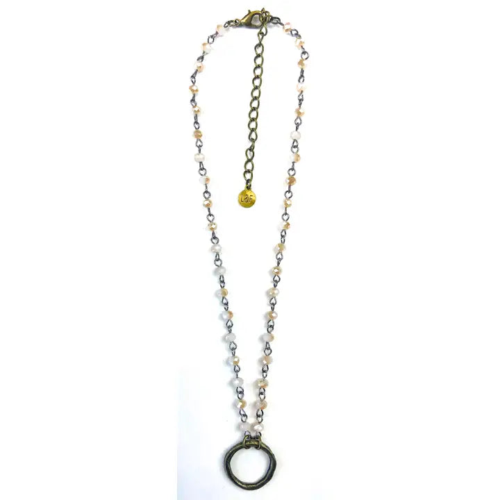 Rosaried & Ring Pendant Necklace FINAL SALE