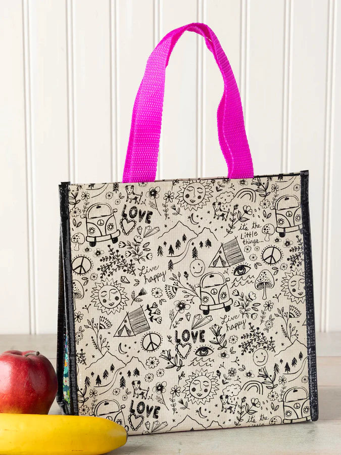 Lunch Tote - Live Happy Doodles