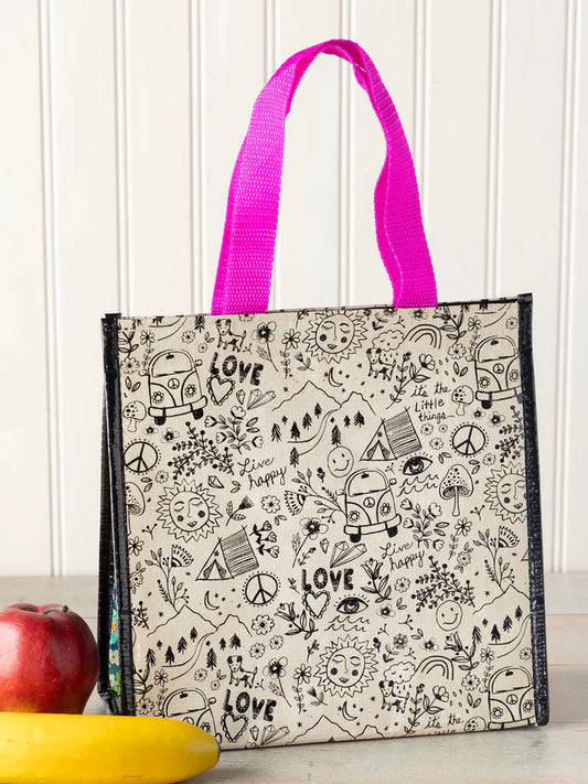 Lunch Tote - Live Happy Doodles