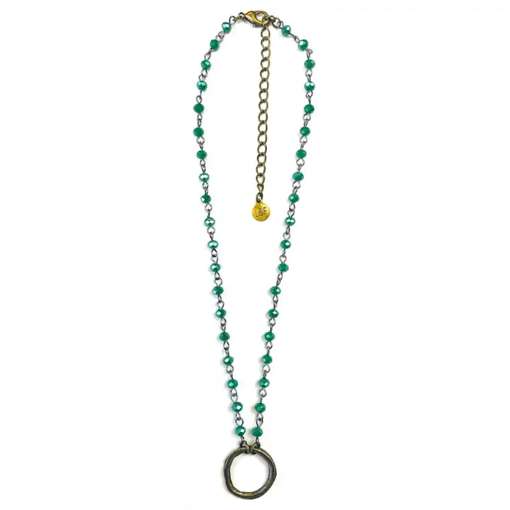 Rosaried & Ring Pendant Necklace FINAL SALE