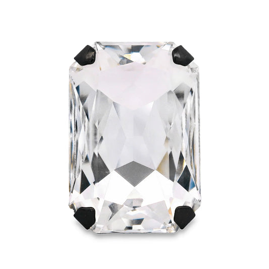 Mini Soleil Ring in Gunmetal / Clear FINAL SALE