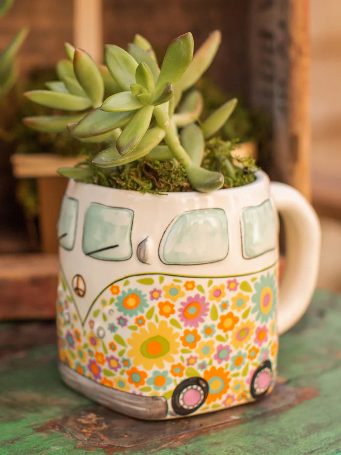 Folk Art Mug - Daisy the Van