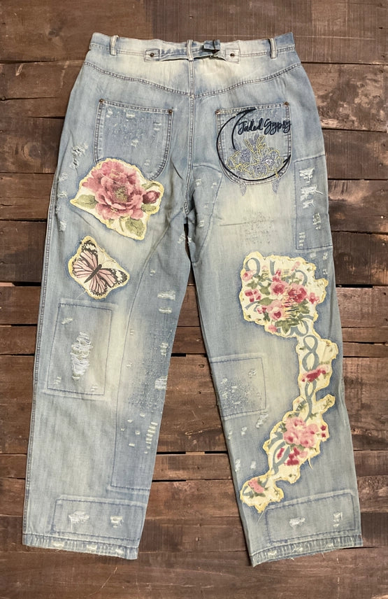 Peace and Love Jeans - Floral Garden Jeans