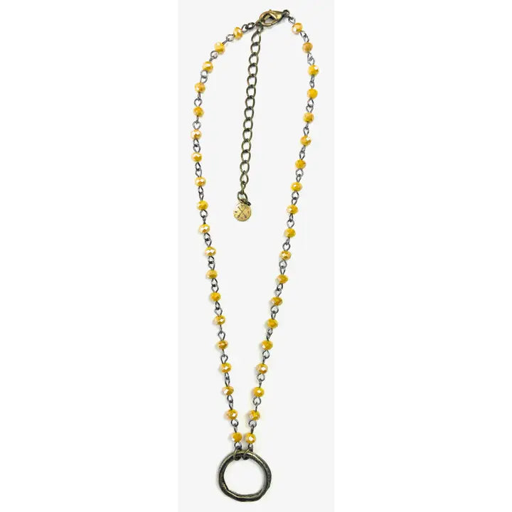 Rosaried & Ring Pendant Necklace FINAL SALE