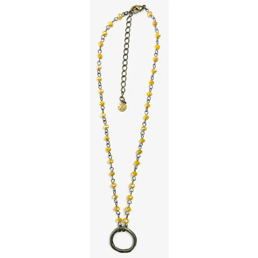 Rosaried & Ring Pendant Necklace FINAL SALE