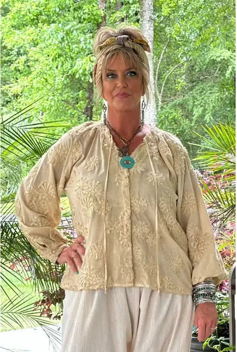 Floral Imprints Top
