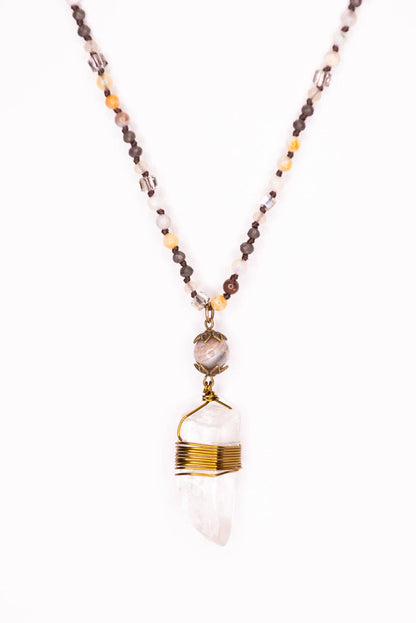 Suri Necklace in Gray FINAL SALE
