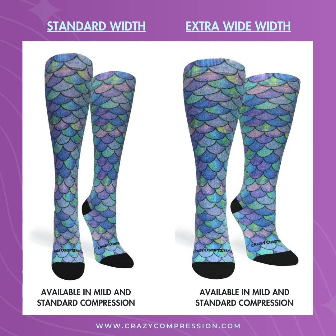 360 Spring Stripes OTC Compression Socks (Standard & Extra Wide)