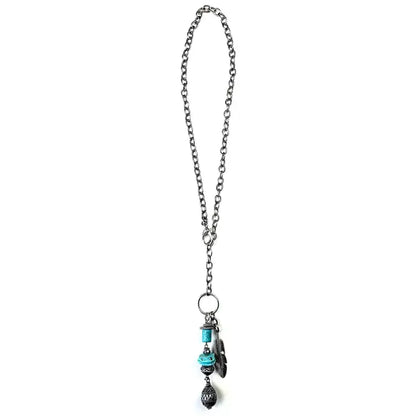 Chain W/Adjustable Toggle Front & Dangles FINAL SALE