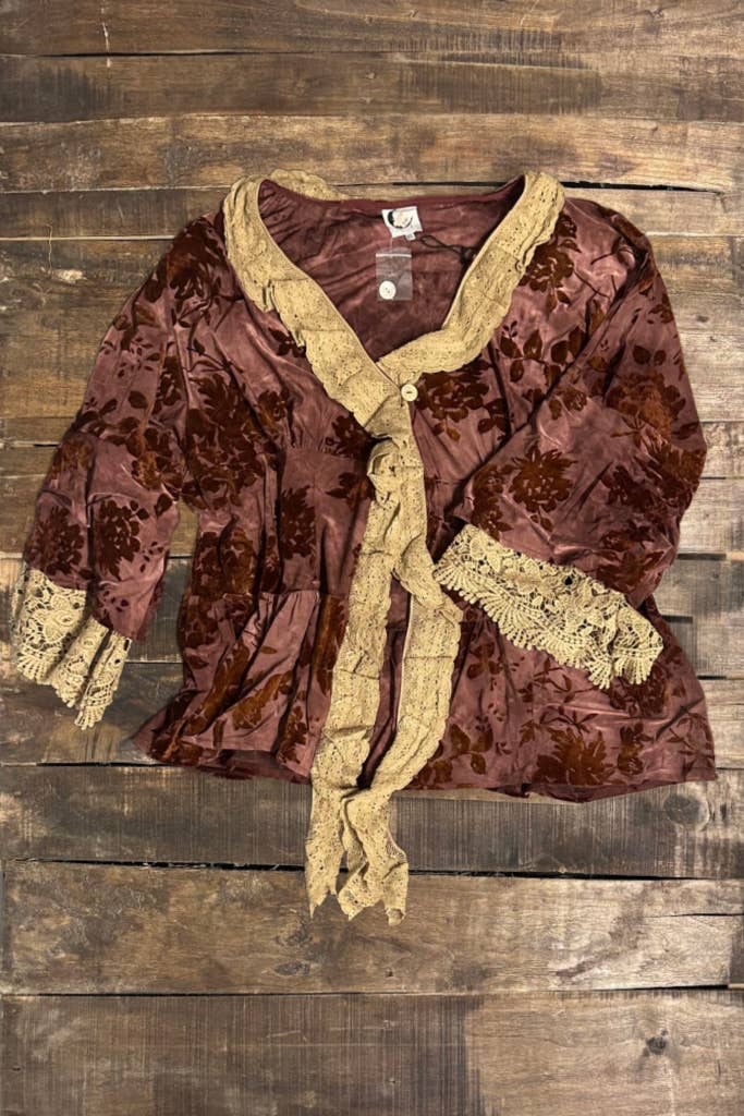Crushed Petals Jacket velvet