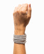 Multi Strand Cuff Bracelet - Crystal