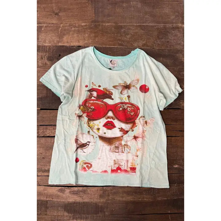 Moon Dance Tee - Bubble Dream