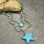 Sparkling Star Turquoise Layered Necklace FINAL SALE