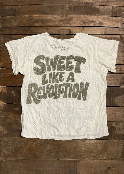 Worn and Weathered Tee - Eat Cake