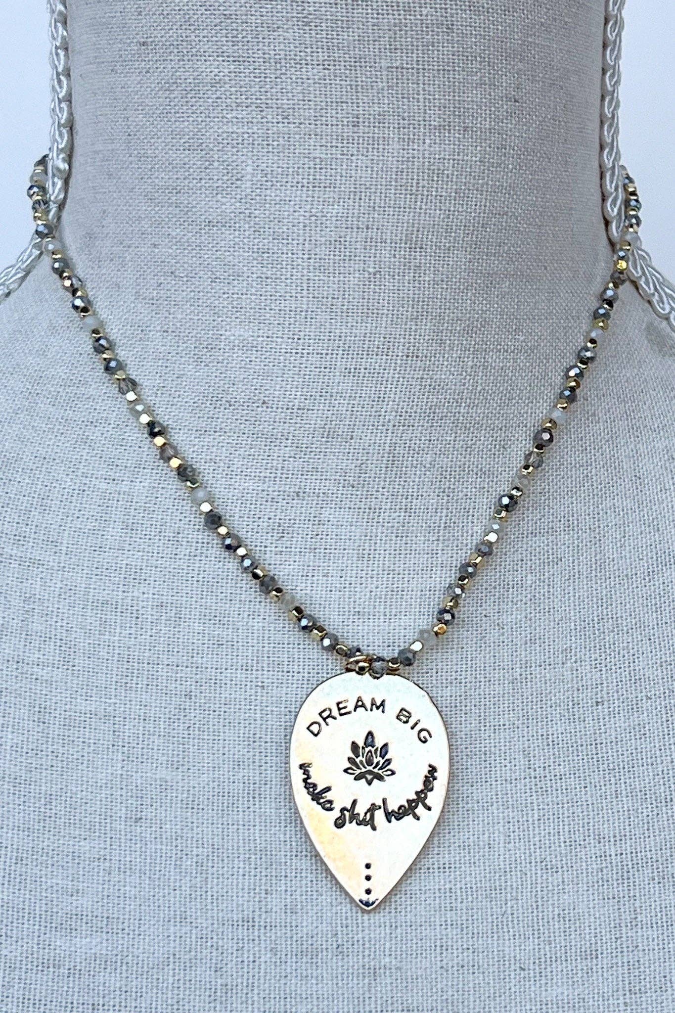 Dream Big Necklace in Gold FINAL SALE