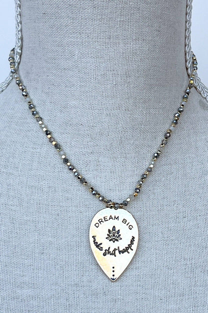 Dream Big Necklace in Gold FINAL SALE