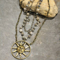 Sun Burst Layered Necklace FINAL SALE