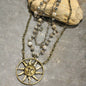 Sun Burst Layered Necklace FINAL SALE