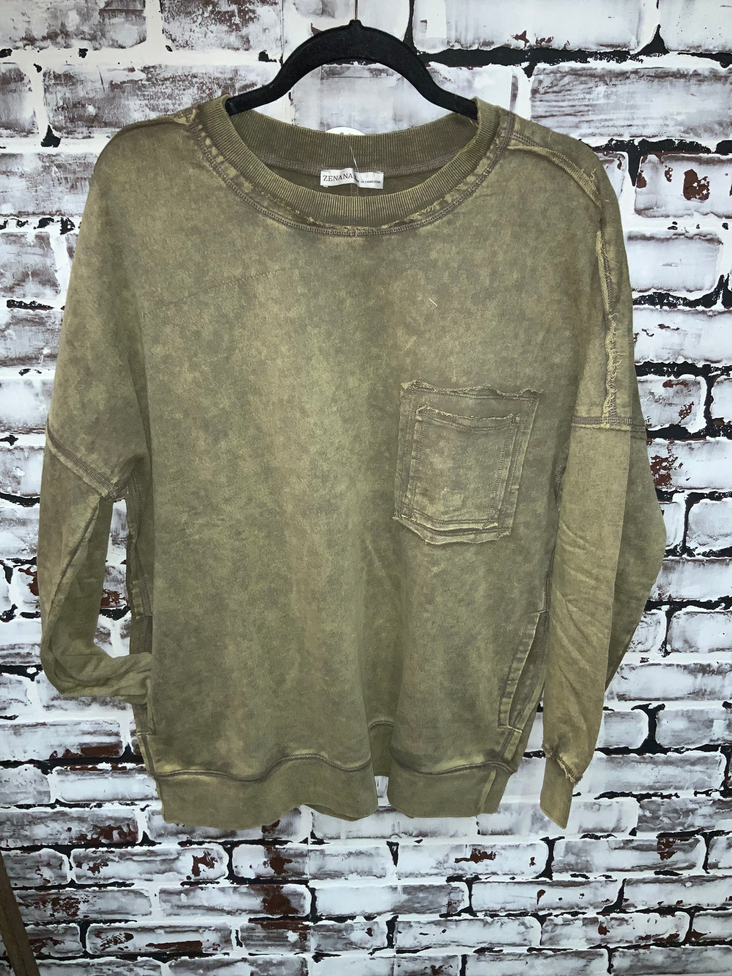 Mineral Washed Crewneck Sweatshirt