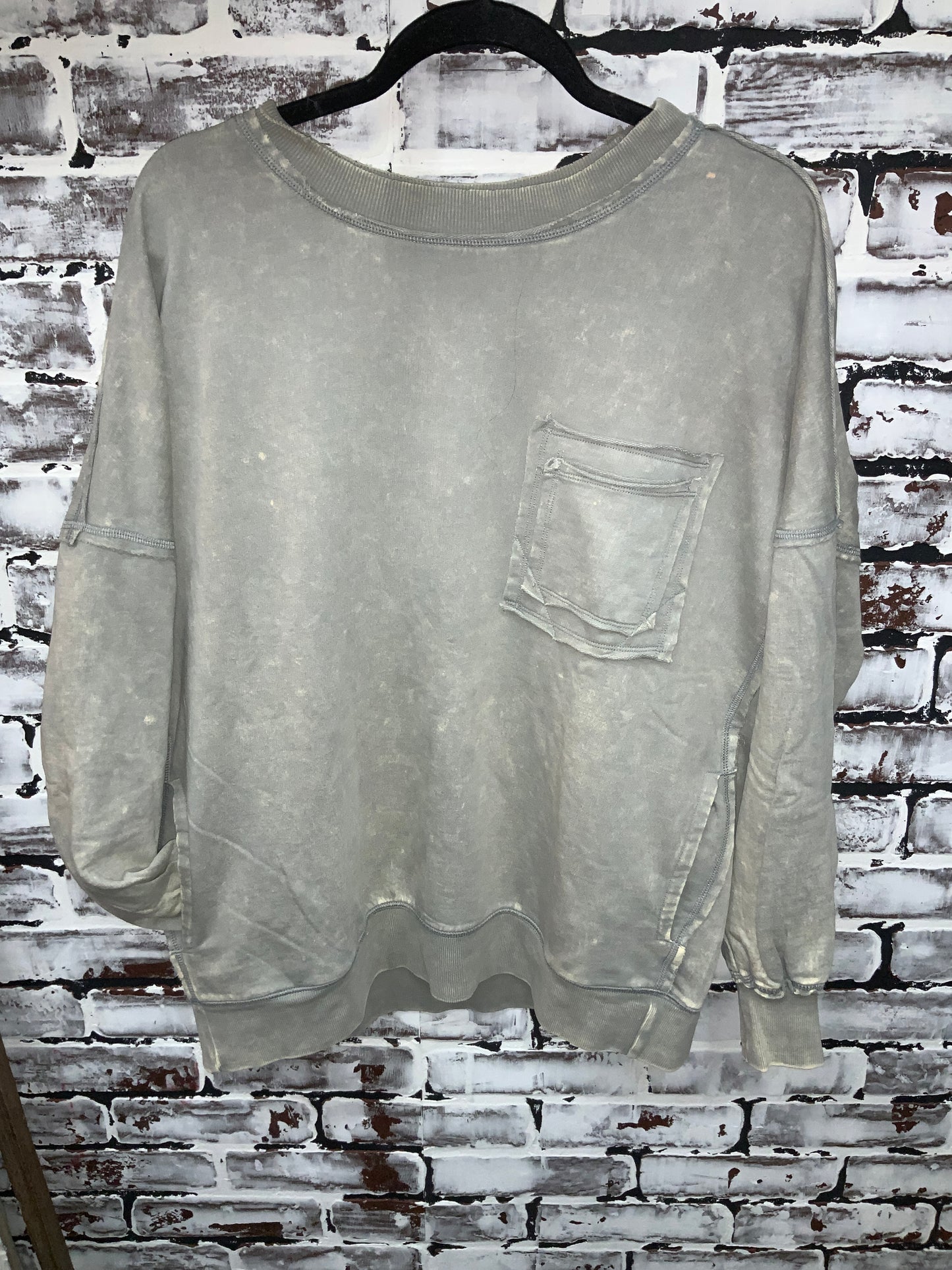 Mineral Washed Crewneck Sweatshirt