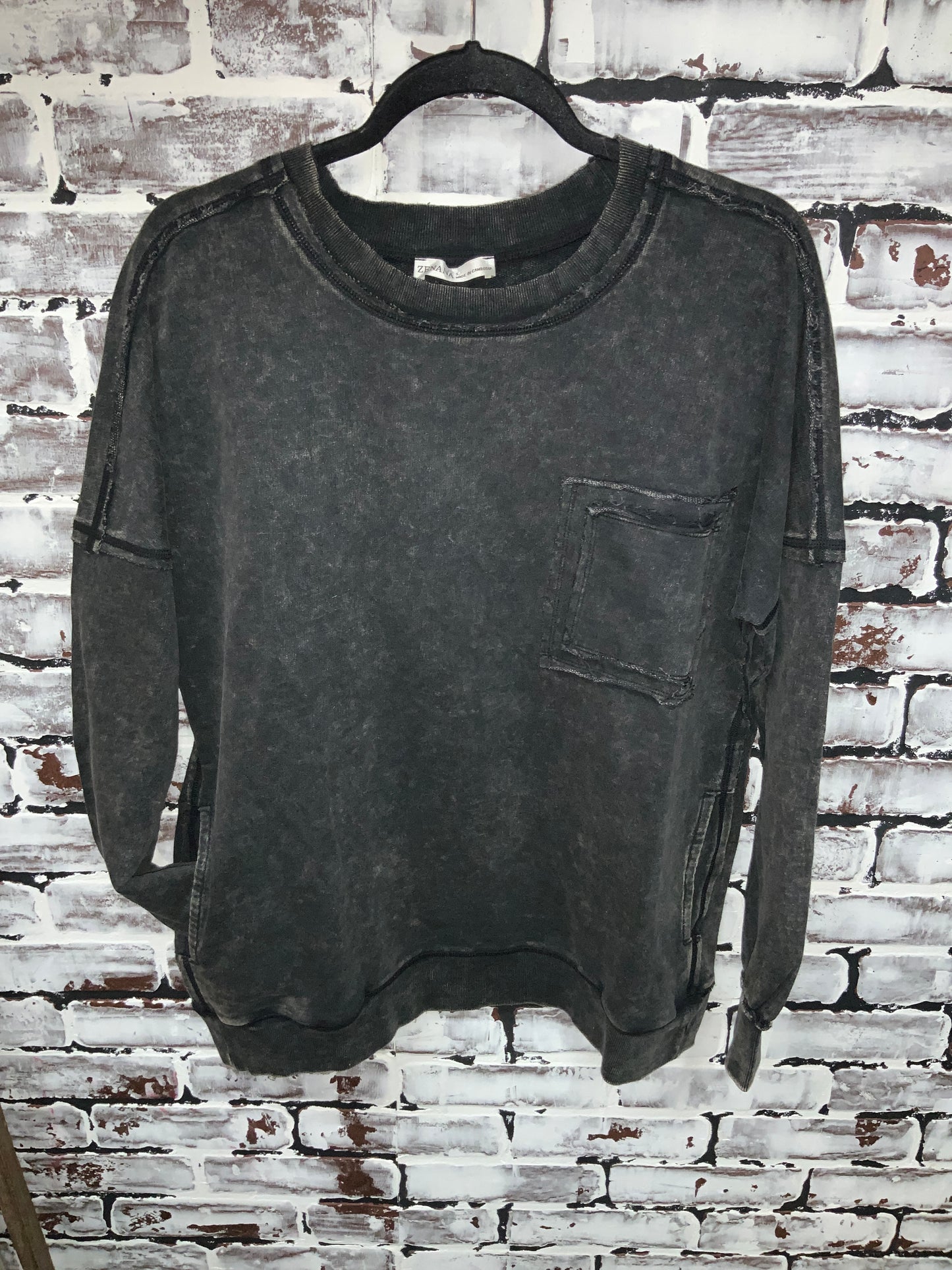 Mineral Washed Crewneck Sweatshirt